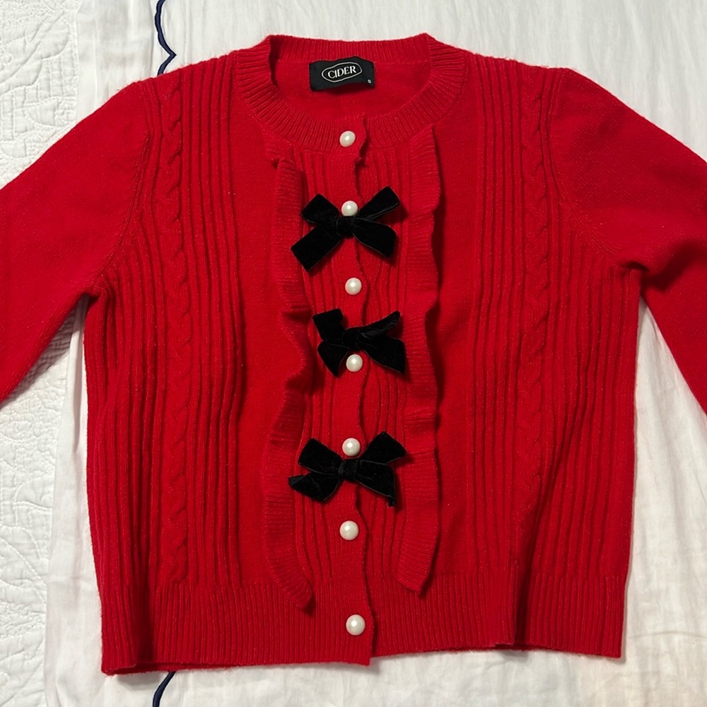 Cider sweater coquette with bows
